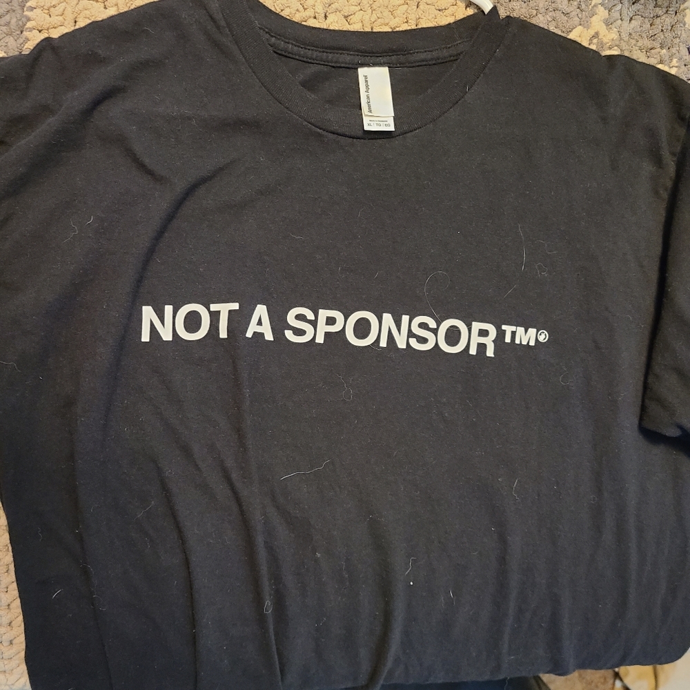 Not a sponsor tshirt
